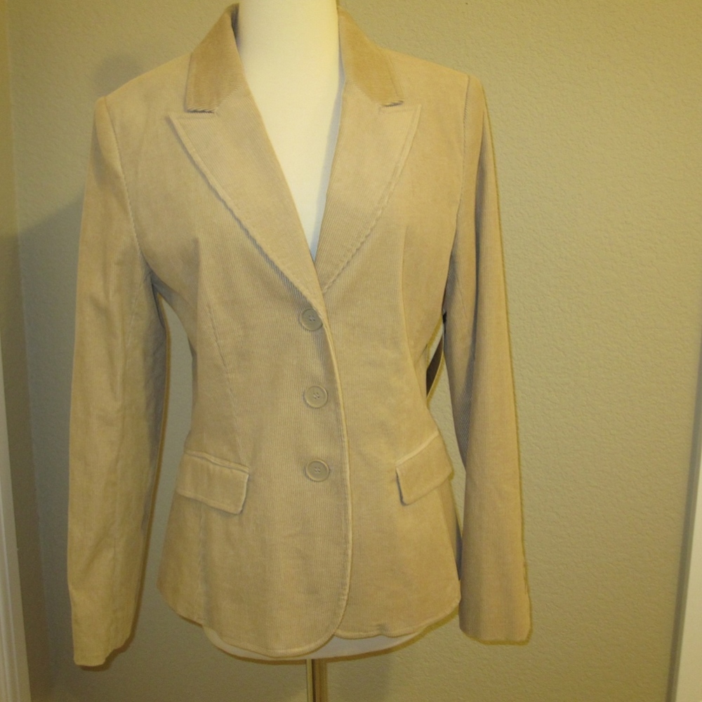 Women's Tan Corduroy Pantsuit